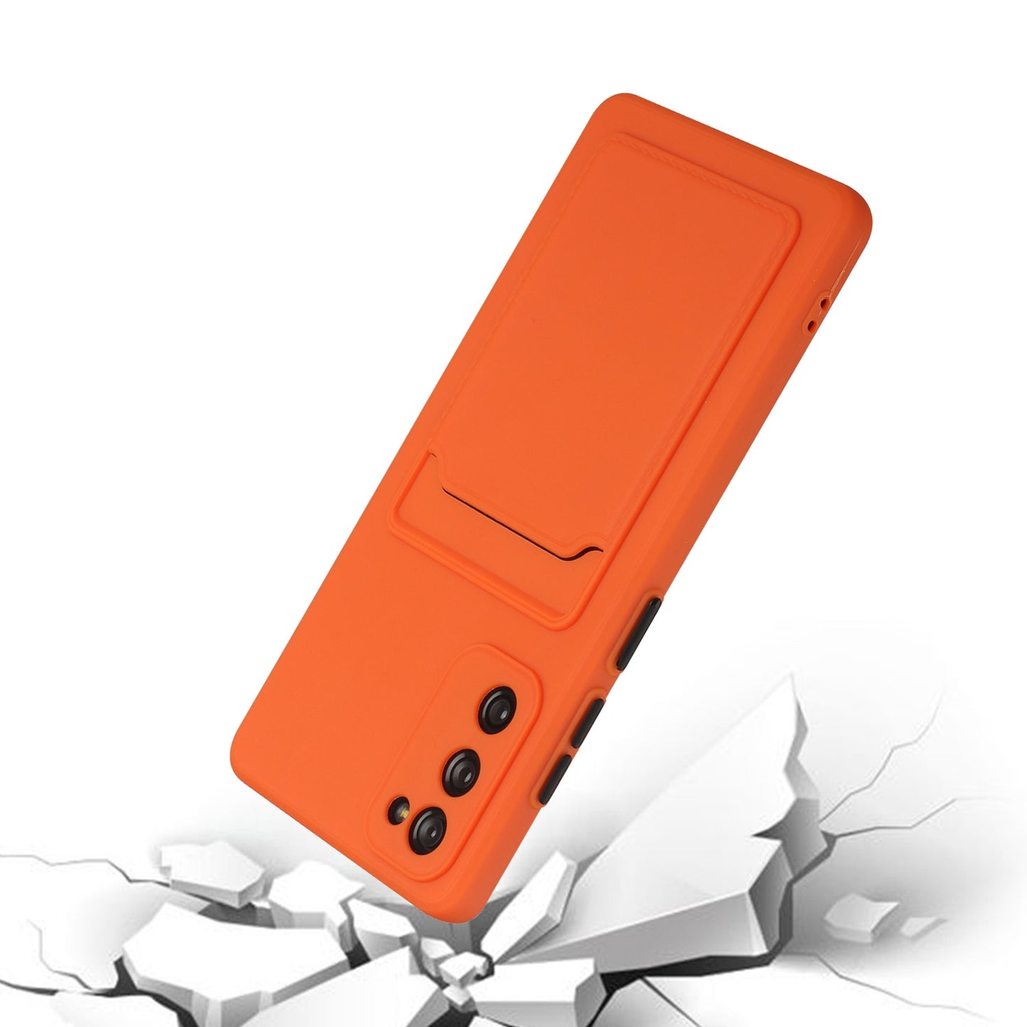 For Samsung Galaxy S20 FE Shockproof TPU Case with Card Holder - Durable & Lightweight Design