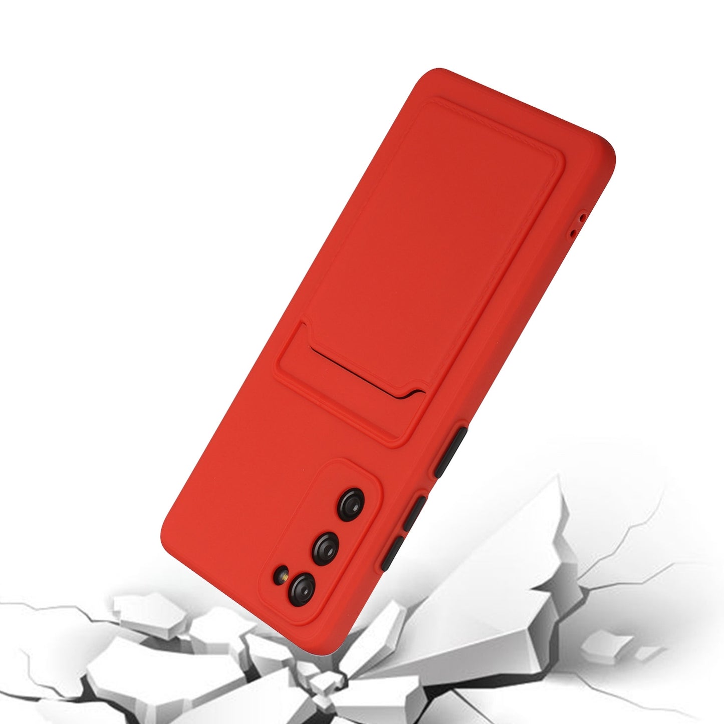 For Samsung Galaxy S20 FE Shockproof TPU Case with Card Holder - Durable & Lightweight Design