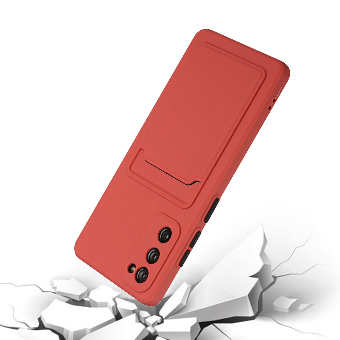 For Samsung Galaxy S20 FE Shockproof TPU Case with Card Holder - Durable & Lightweight Design