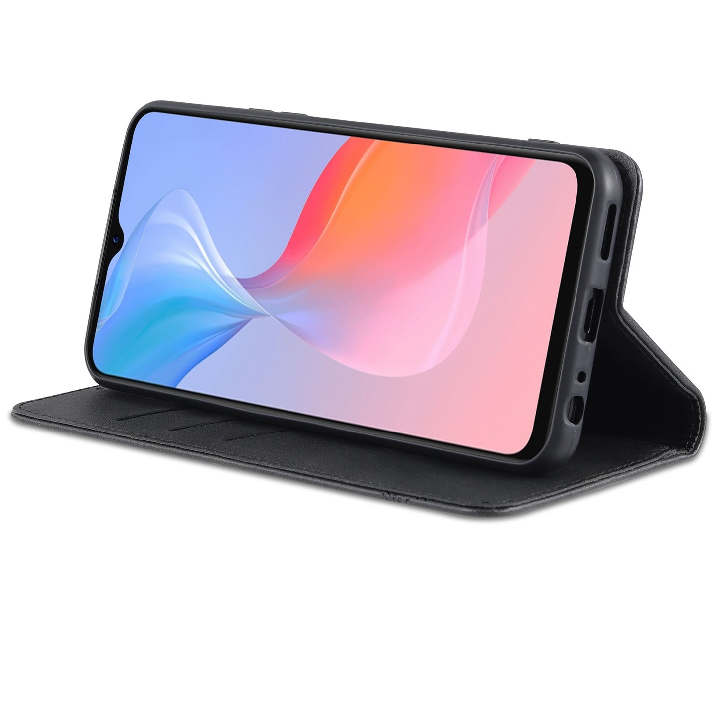 For Vivo Y21/Y33S Leather Wallet Case with Card Holder & Magnetic Closure