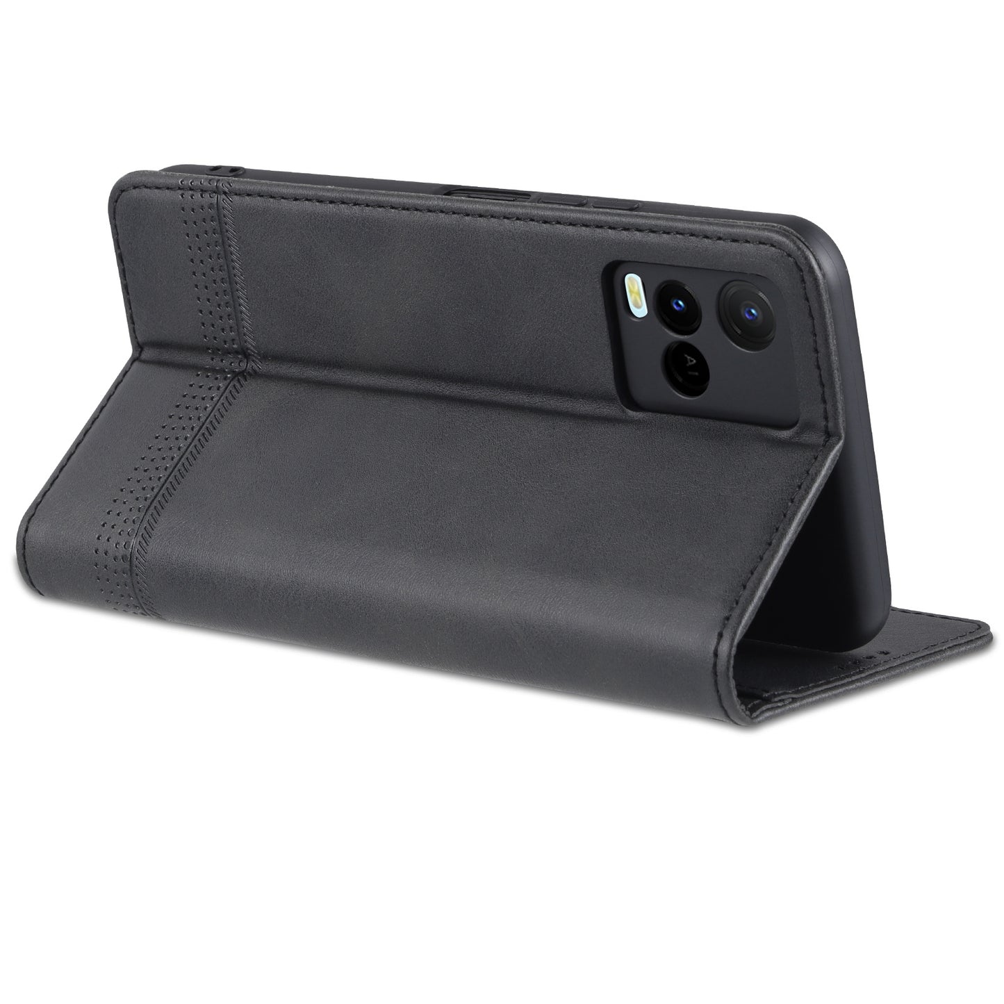 For Vivo Y21/Y33S Leather Wallet Case with Card Holder & Magnetic Closure
