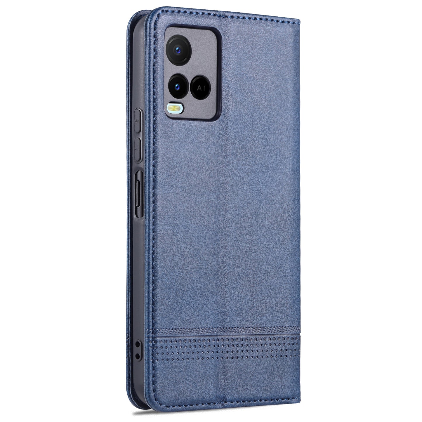 For Vivo Y21/Y33S Leather Wallet Case with Card Holder & Magnetic Closure