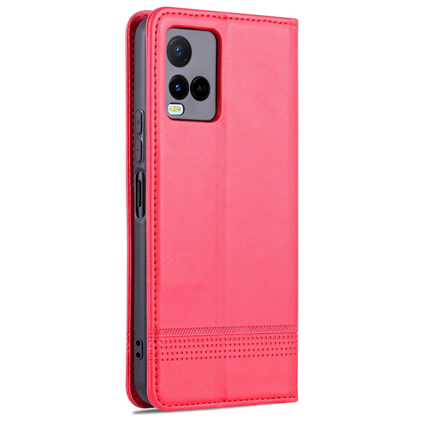 For Vivo Y21/Y33S Leather Wallet Case with Card Holder & Magnetic Closure