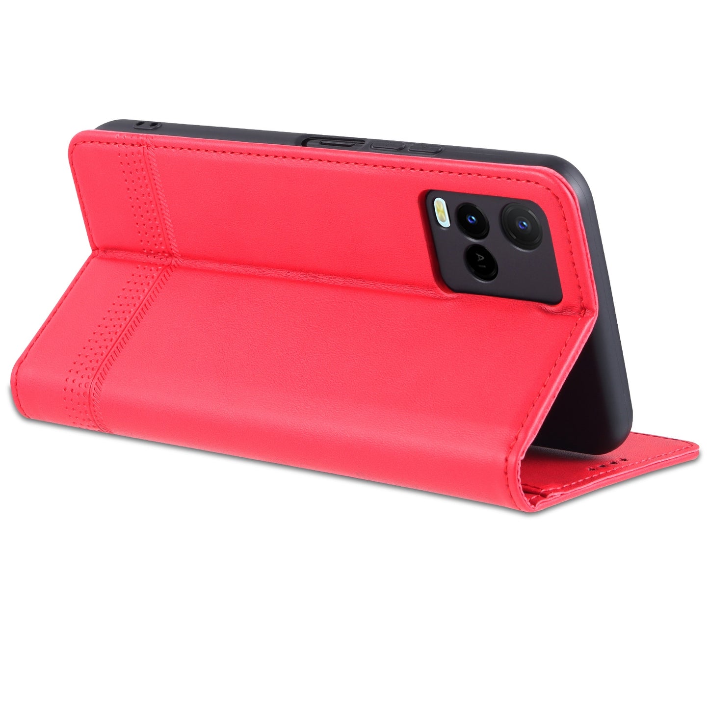 For Vivo Y21/Y33S Leather Wallet Case with Card Holder & Magnetic Closure