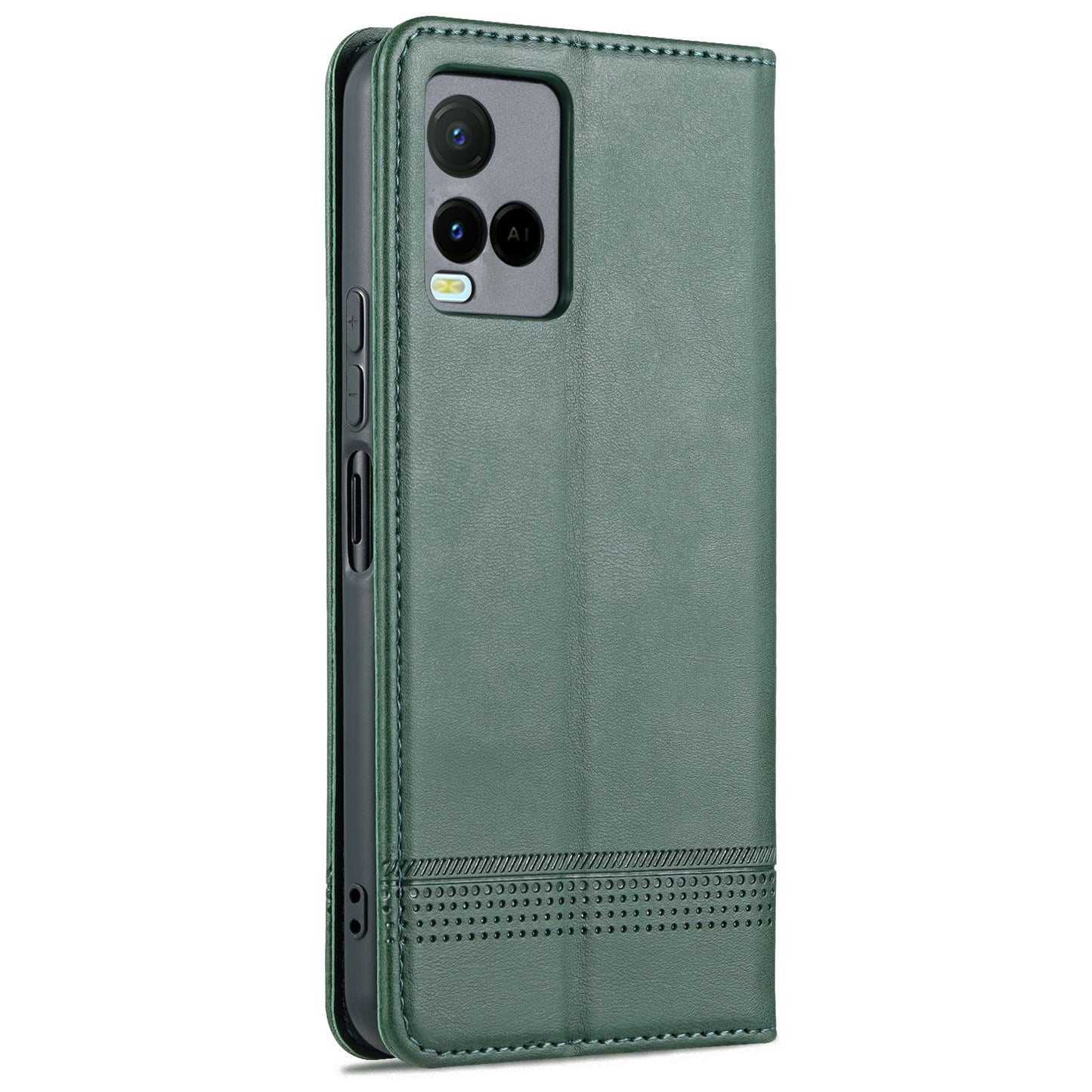 For Vivo Y21/Y33S Leather Wallet Case with Card Holder & Magnetic Closure