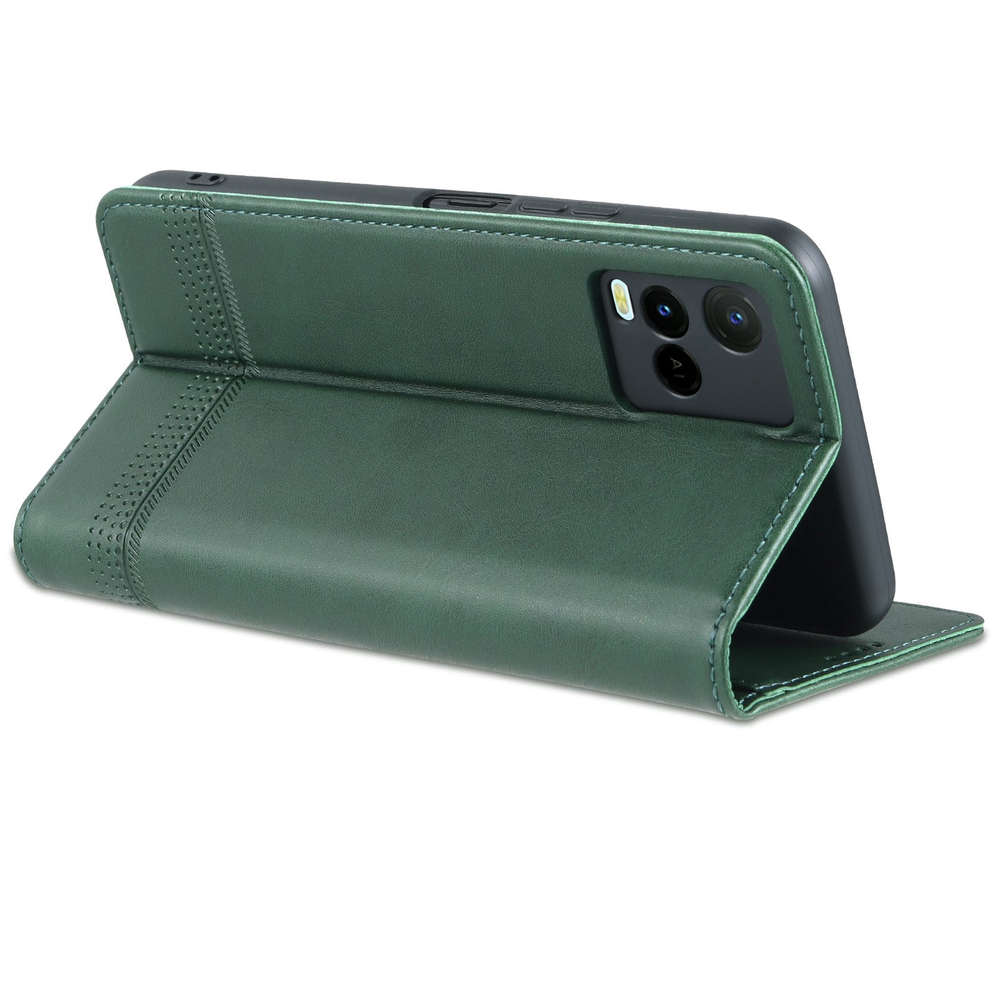 For Vivo Y21/Y33S Leather Wallet Case with Card Holder & Magnetic Closure