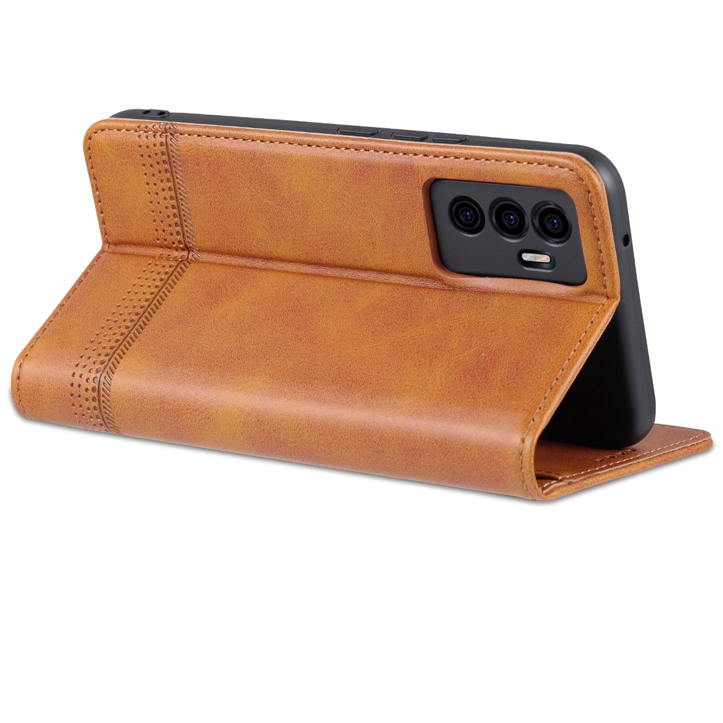 For Vivo S10e/V23e Leather Wallet Case with Card Holder & Magnetic Closure