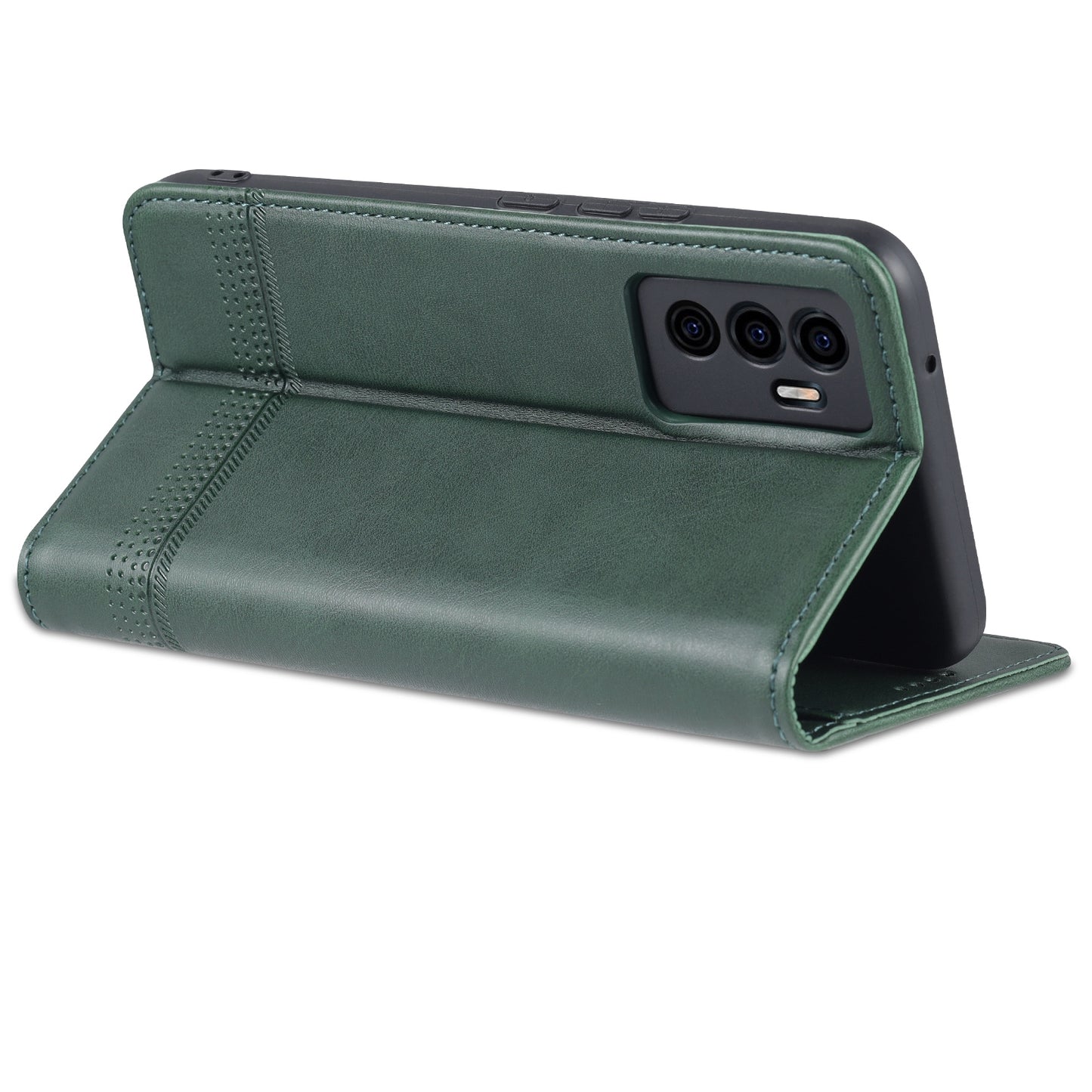 For Vivo S10e/V23e Leather Wallet Case with Card Holder & Magnetic Closure