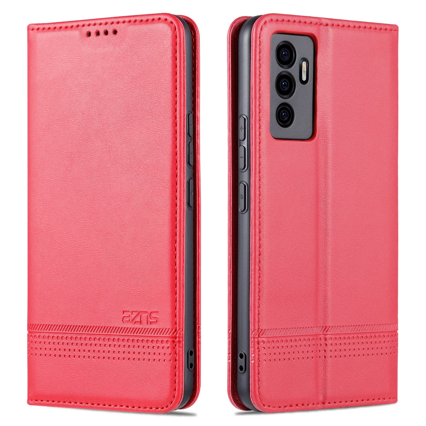 For Vivo S10e/V23e Leather Wallet Case with Card Holder & Magnetic Closure