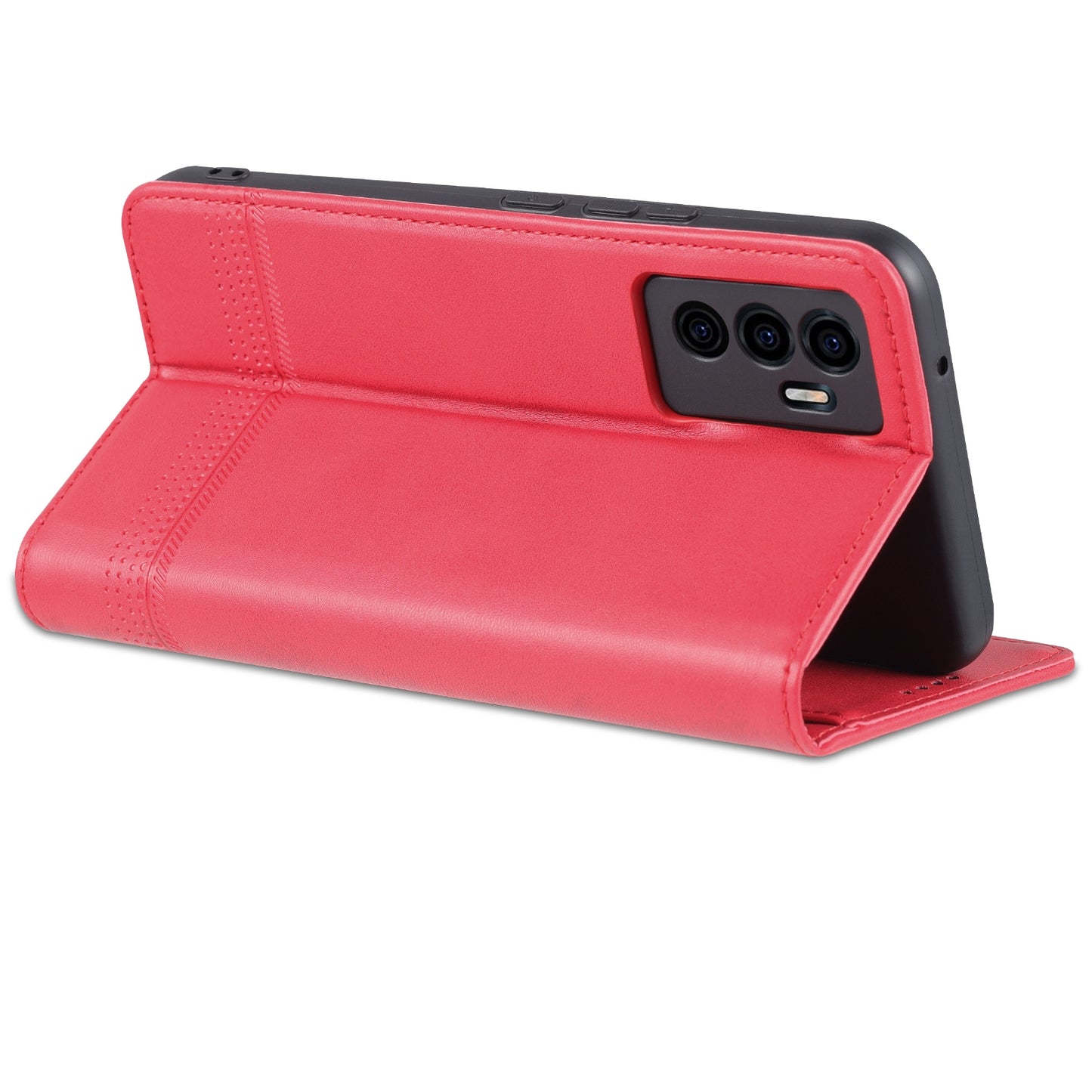 For Vivo S10e/V23e Leather Wallet Case with Card Holder & Magnetic Closure