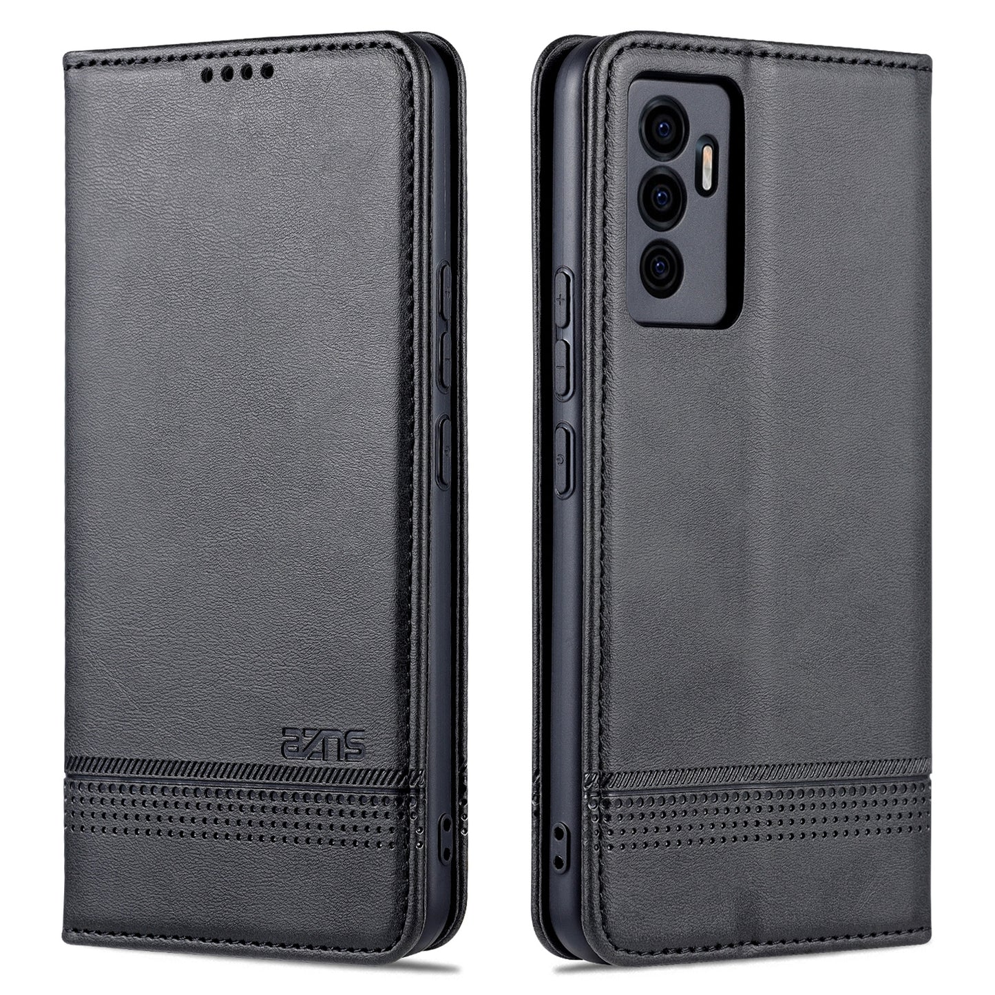 For Vivo S10e/V23e Leather Wallet Case with Card Holder & Magnetic Closure