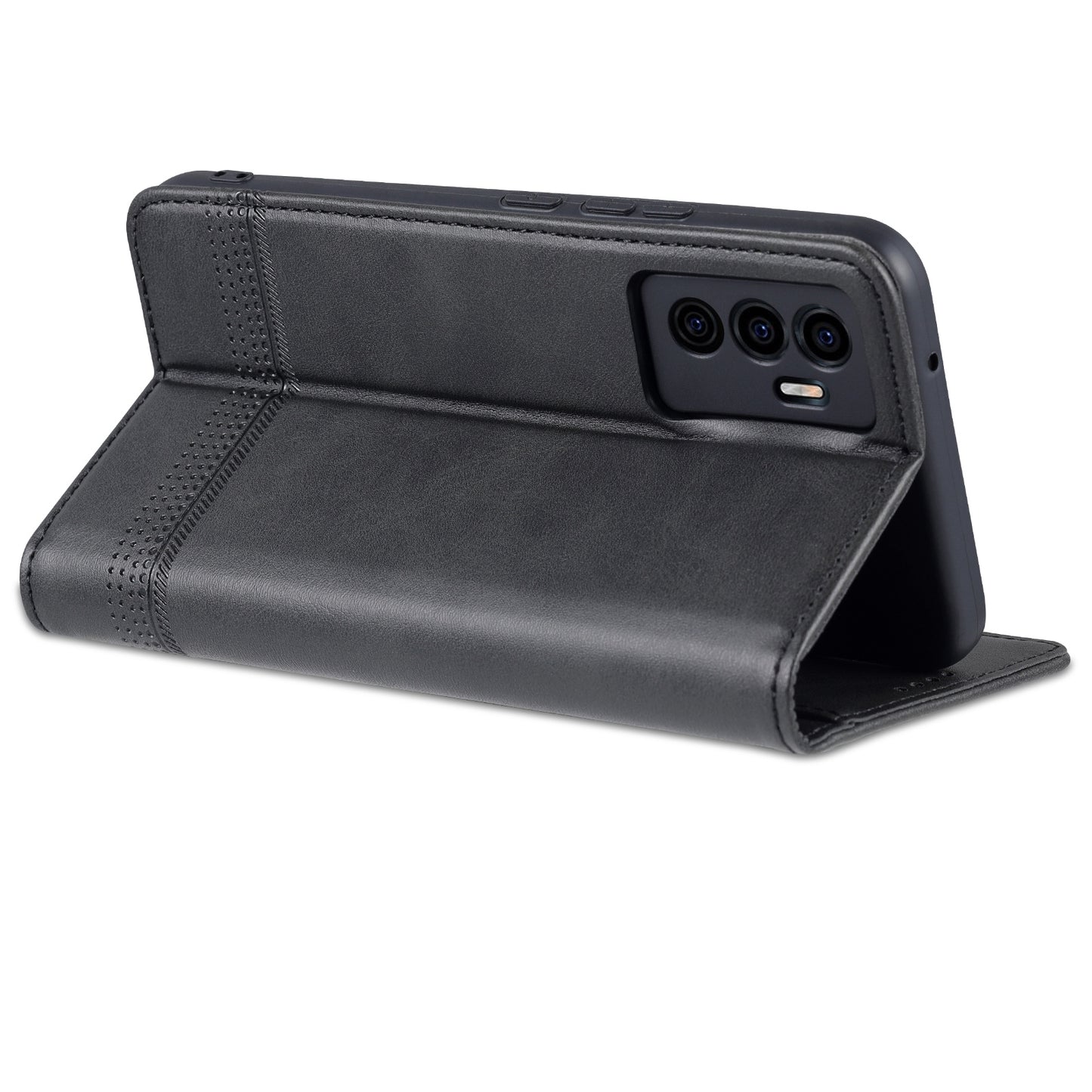 For Vivo S10e/V23e Leather Wallet Case with Card Holder & Magnetic Closure