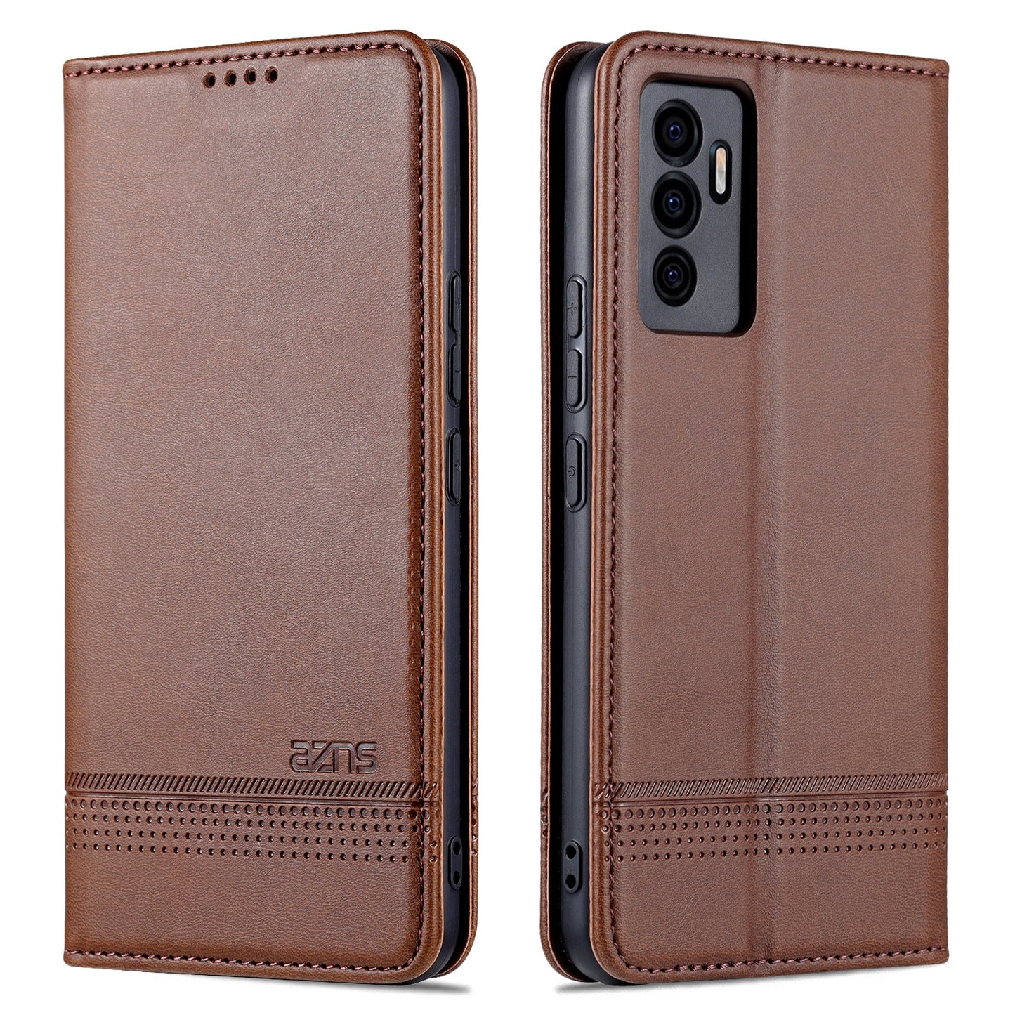 For Vivo S10e/V23e Leather Wallet Case with Card Holder & Magnetic Closure