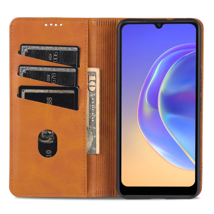 For Vivo Y71t/V21e 5G Leather Wallet Case with Card Holder & Magnetic Closure