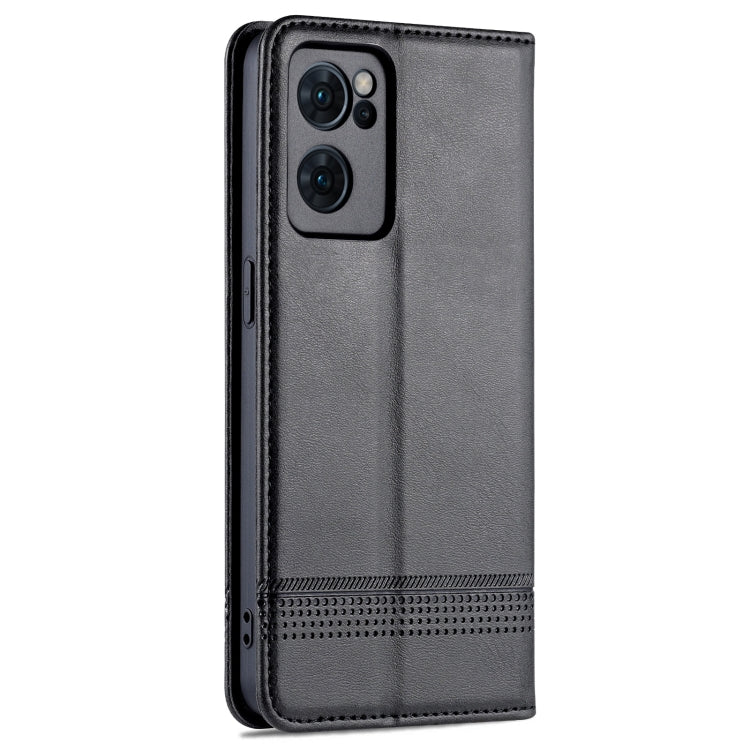 OPPO Reno7 Leather Wallet Case with Card Holder & Magnetic Closure