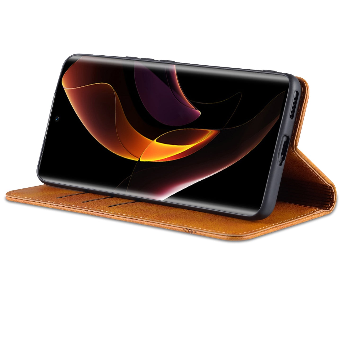Honor 60 Leather Wallet Case with Card Holder & Magnetic Closure