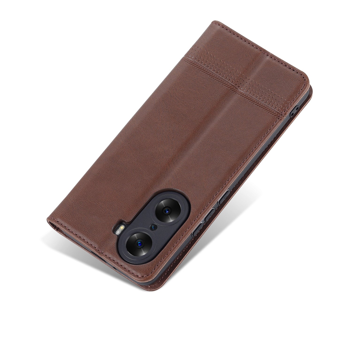 Honor 60 Leather Wallet Case with Card Holder & Magnetic Closure