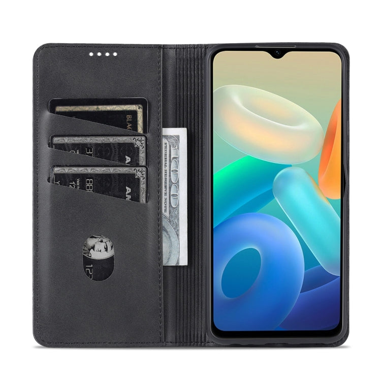 For Vivo Y76s/Y74s Leather Wallet Case with Card Holder & Magnetic Closure