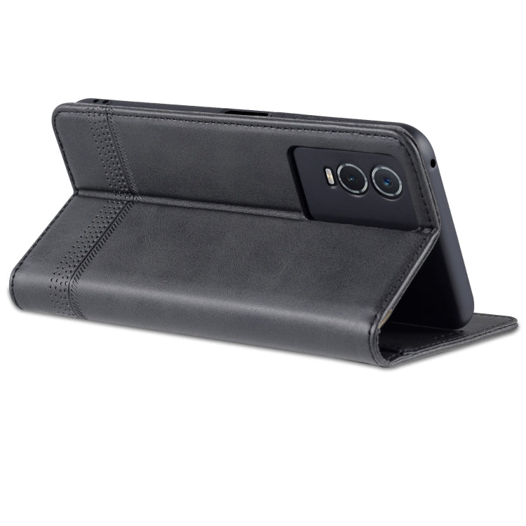 For Vivo Y76s/Y74s Leather Wallet Case with Card Holder & Magnetic Closure