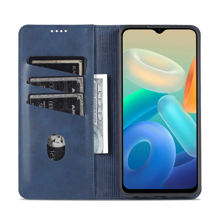 For Vivo Y76s/Y74s Leather Wallet Case with Card Holder & Magnetic Closure