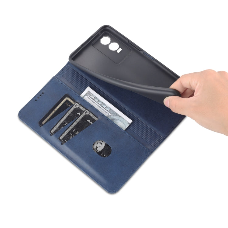 For Vivo Y76s/Y74s Leather Wallet Case with Card Holder & Magnetic Closure