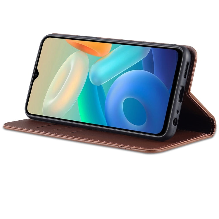 For Vivo Y76s/Y74s Leather Wallet Case with Card Holder & Magnetic Closure