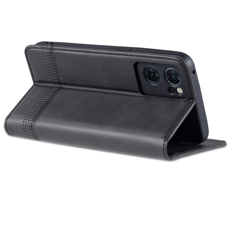 For OPPO Reno7 Global Leather Wallet Case with Card Holder & Magnetic Closure