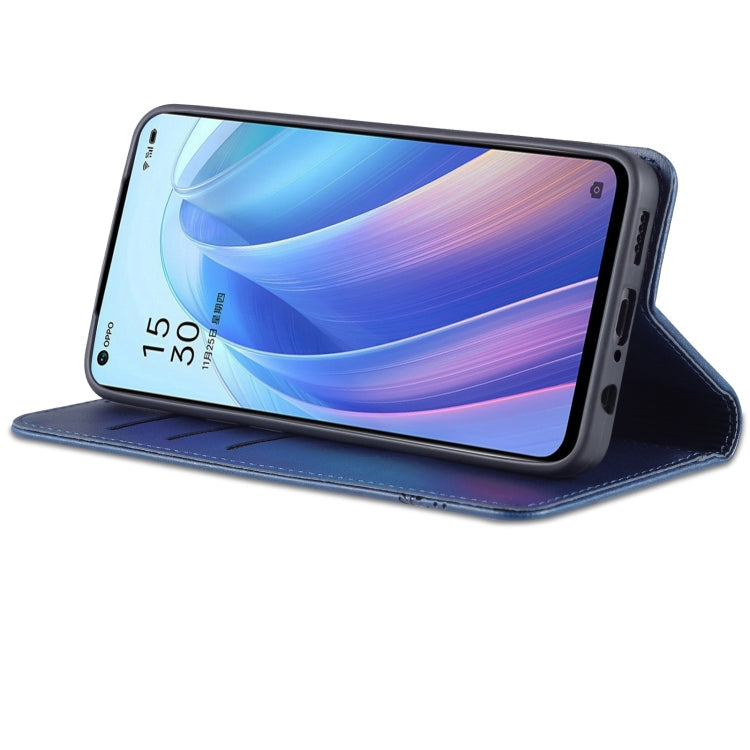 For OPPO Reno7 Global Leather Wallet Case with Card Holder & Magnetic Closure