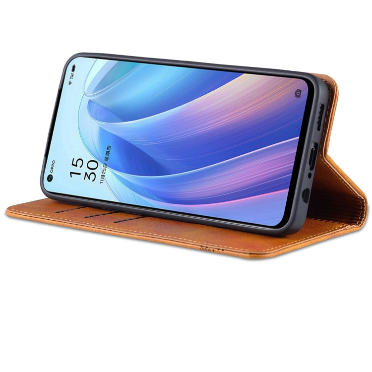 For OPPO Reno7 Global Leather Wallet Case with Card Holder & Magnetic Closure