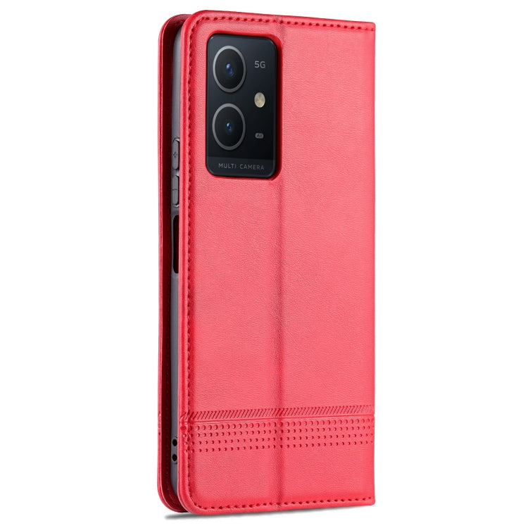 For Vivo Y33s 5G/Y75 5G Leather Wallet Case with Card Holder & Magnetic Closure