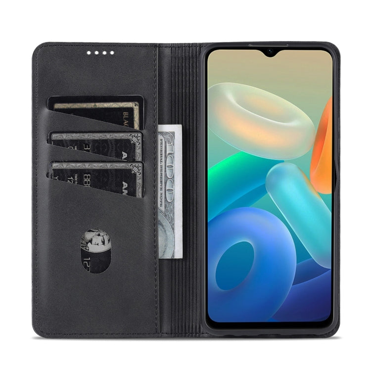 For Vivo Y33s 5G/Y75 5G Leather Wallet Case with Card Holder & Magnetic Closure