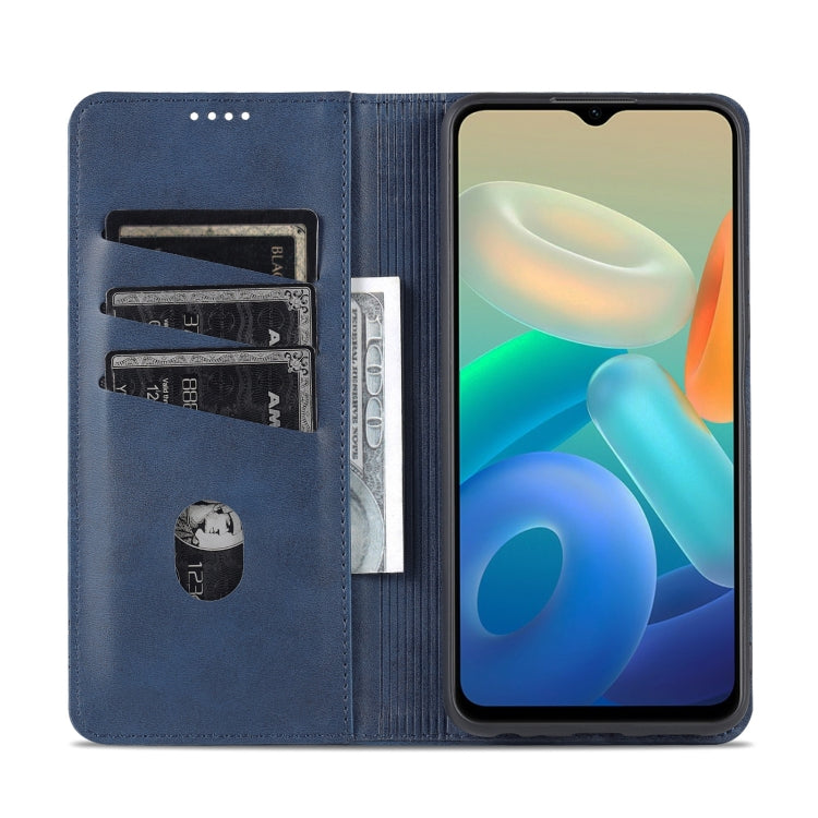For Vivo Y33s 5G/Y75 5G Leather Wallet Case with Card Holder & Magnetic Closure