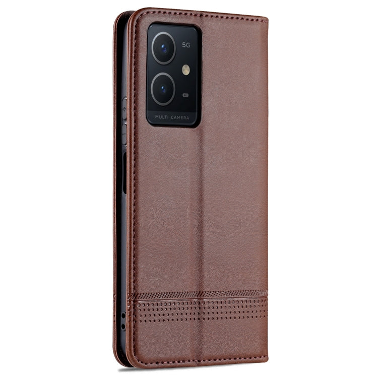 For Vivo Y33s 5G/Y75 5G Leather Wallet Case with Card Holder & Magnetic Closure