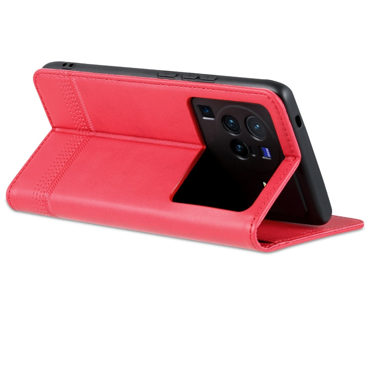 For Vivo X80 Pro Leather Wallet Case with Card Holder & Magnetic Closure