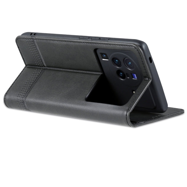 For Vivo X80 Pro Leather Wallet Case with Card Holder & Magnetic Closure