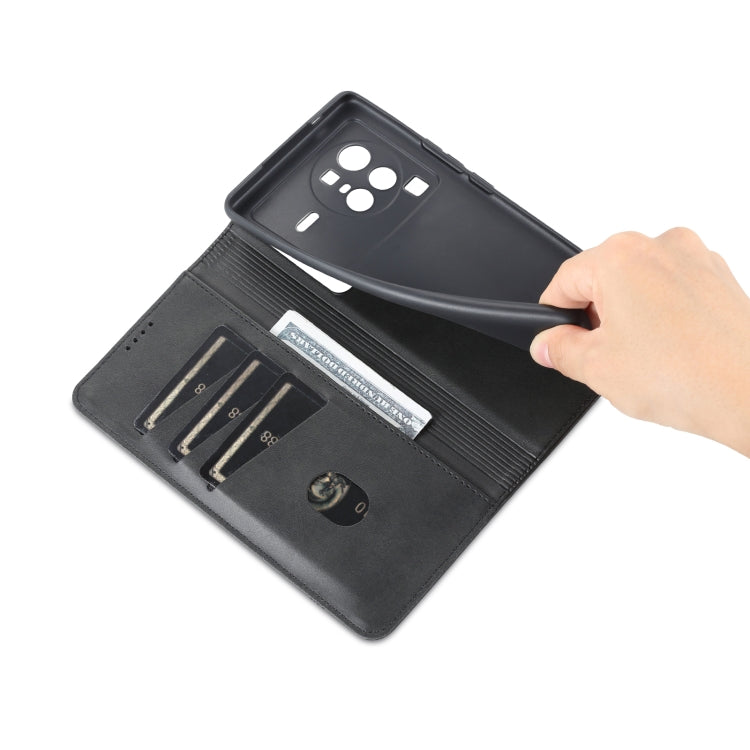 For Vivo X80 Pro Leather Wallet Case with Card Holder & Magnetic Closure