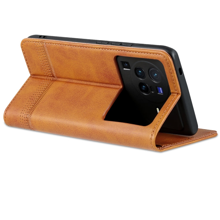 For Vivo X80 Pro Leather Wallet Case with Card Holder & Magnetic Closure