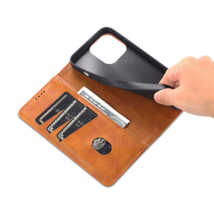 For iPhone 13 Pro Leather Wallet Case with Card Holder & Magnetic Closure