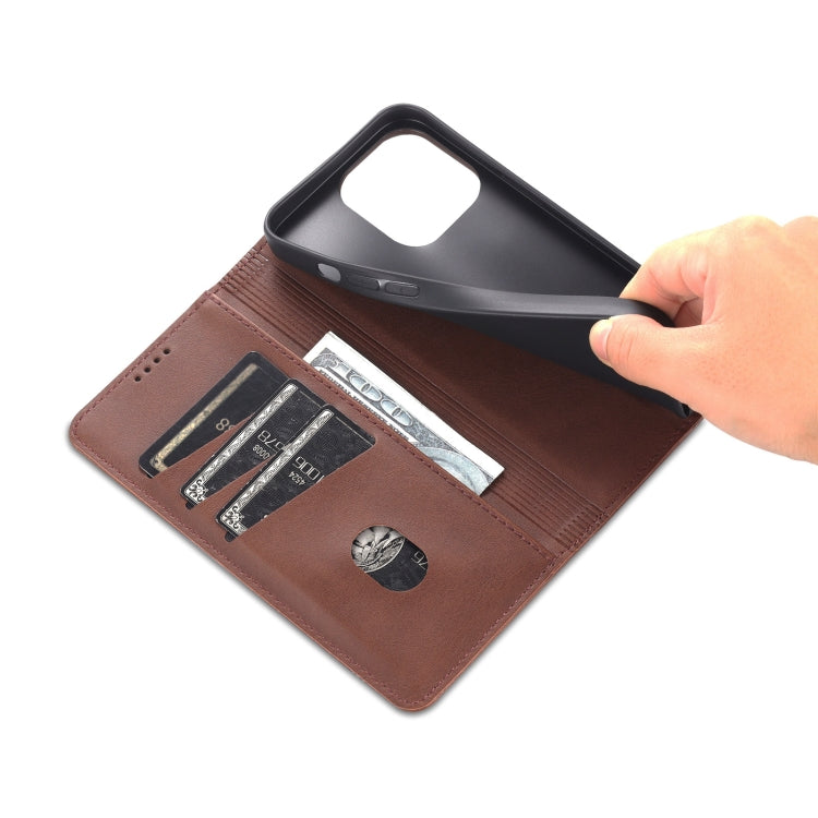 iPhone 14 Pro Max Leather Wallet Case with Card Holder & Magnetic Closure