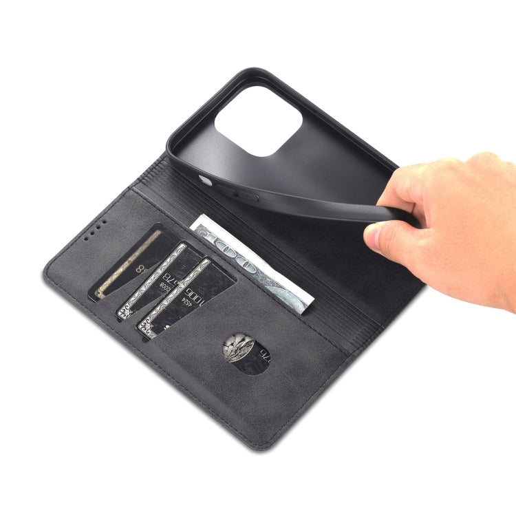 iPhone 14 Pro Max Leather Wallet Case with Card Holder & Magnetic Closure