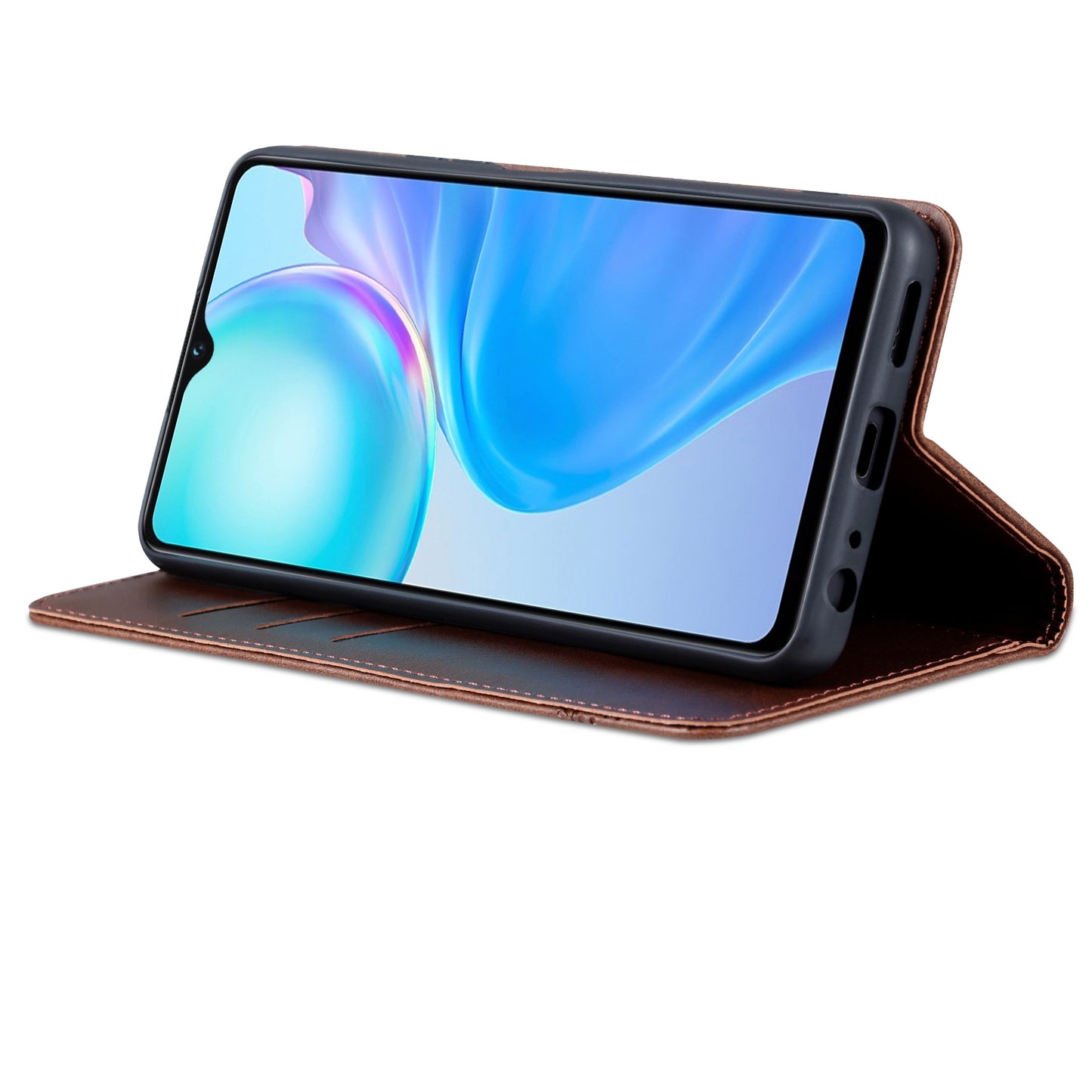 For Vivo Y77e/Y77 5G Leather Wallet Case with Card Holder & Magnetic Closure
