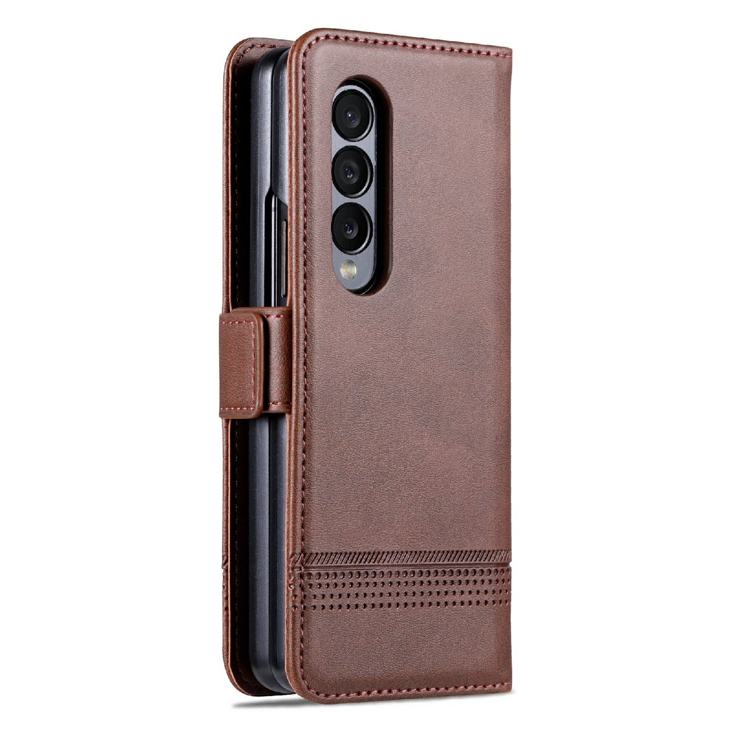 For Samsung Galaxy Z Fold3 5G Leather Wallet Case with Card Holder & Magnetic Closure
