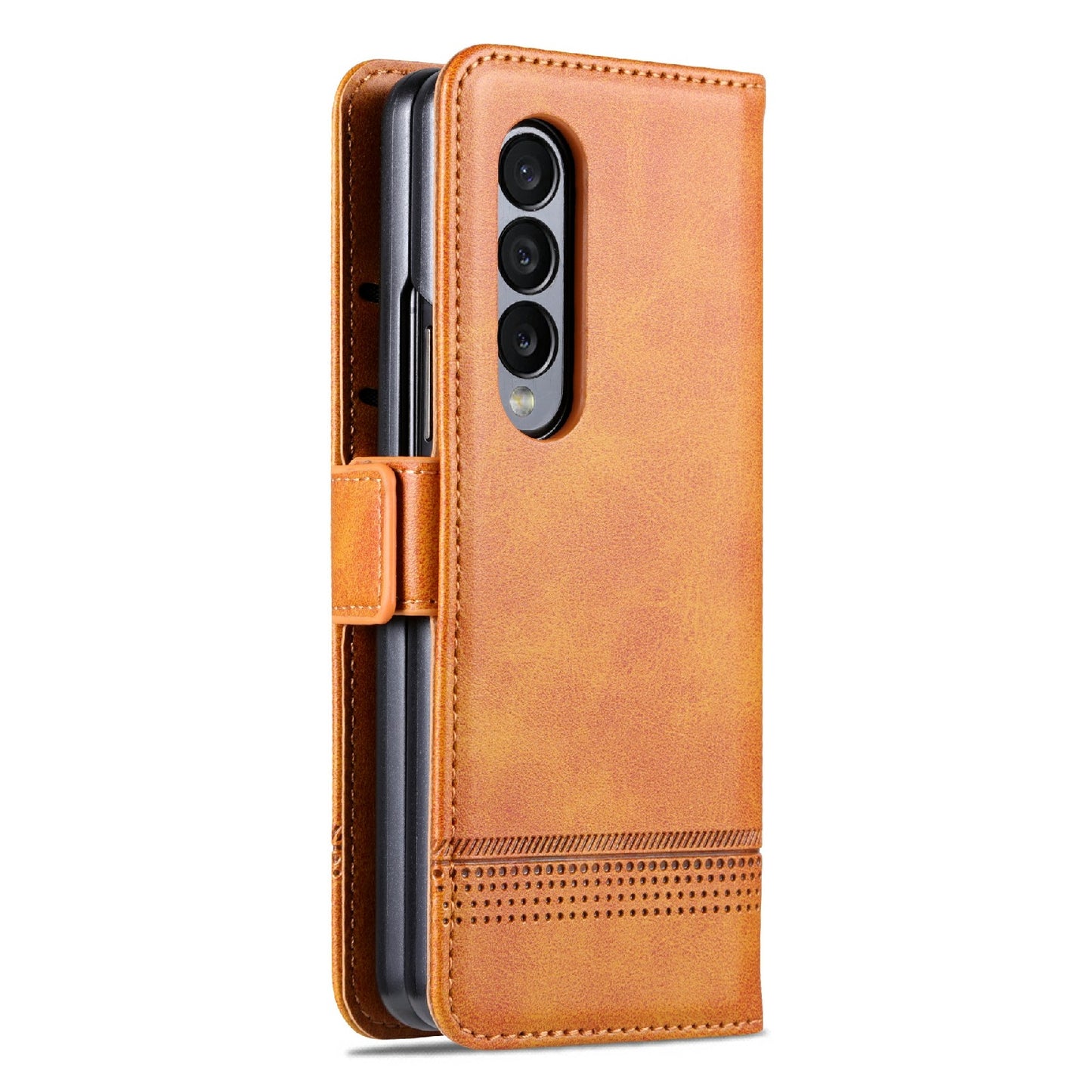 For Samsung Galaxy Z Fold3 5G Leather Wallet Case with Card Holder & Magnetic Closure