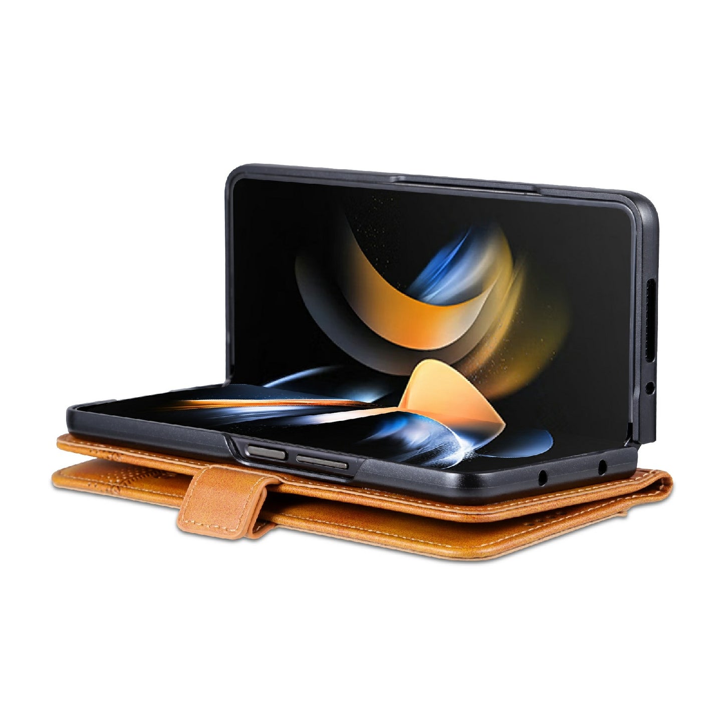 For Samsung Galaxy Z Fold3 5G Leather Wallet Case with Card Holder & Magnetic Closure