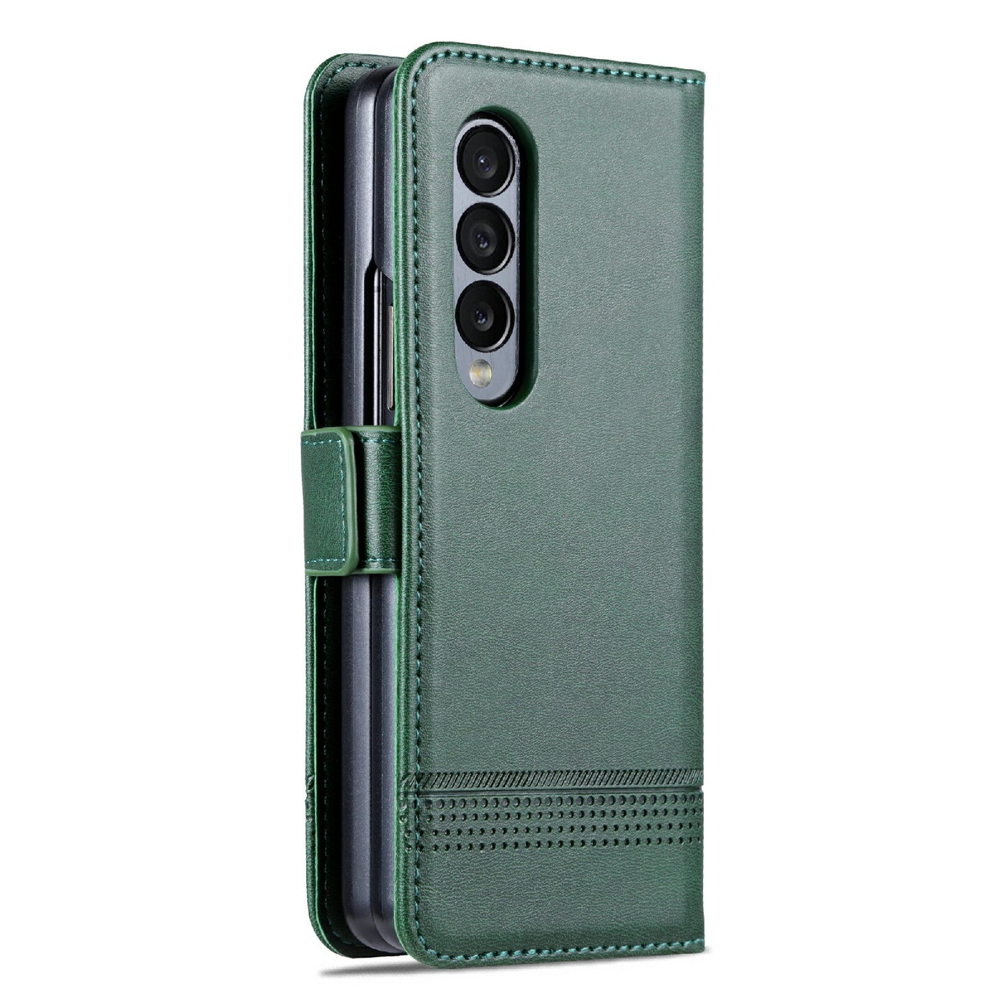 For Samsung Galaxy Z Fold3 5G Leather Wallet Case with Card Holder & Magnetic Closure