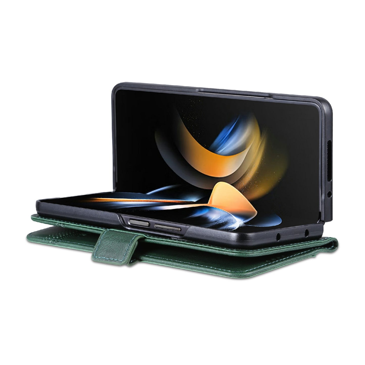 For Samsung Galaxy Z Fold3 5G Leather Wallet Case with Card Holder & Magnetic Closure
