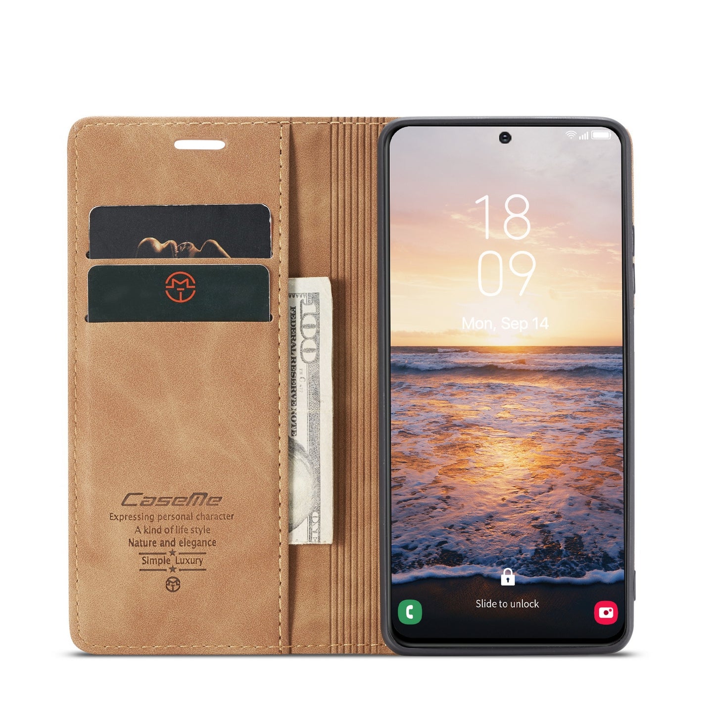 For Samsung Galaxy S23 5G Leather Case - Horizontal Flip, Card Holder & Wallet, Luxurious Design