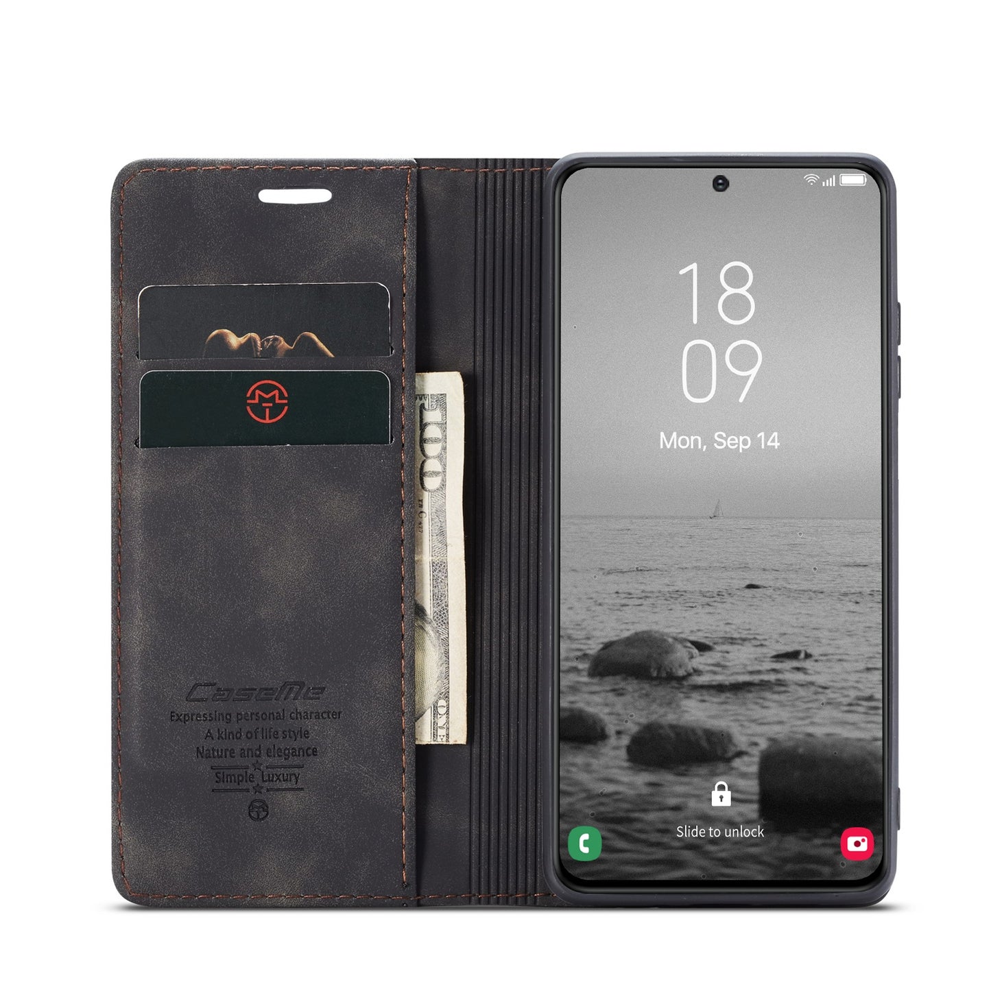 For Samsung Galaxy S23 5G Leather Case - Horizontal Flip, Card Holder & Wallet, Luxurious Design