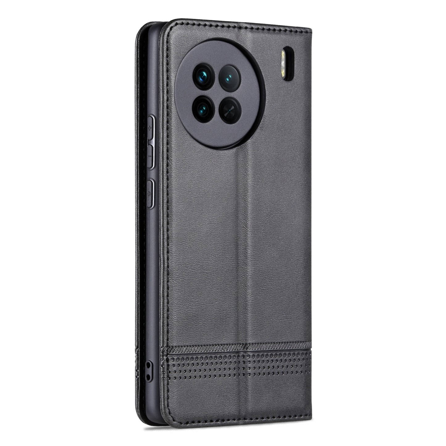 For Vivo X90 Pro Leather Wallet Case with Card Holder & Magnetic Closure