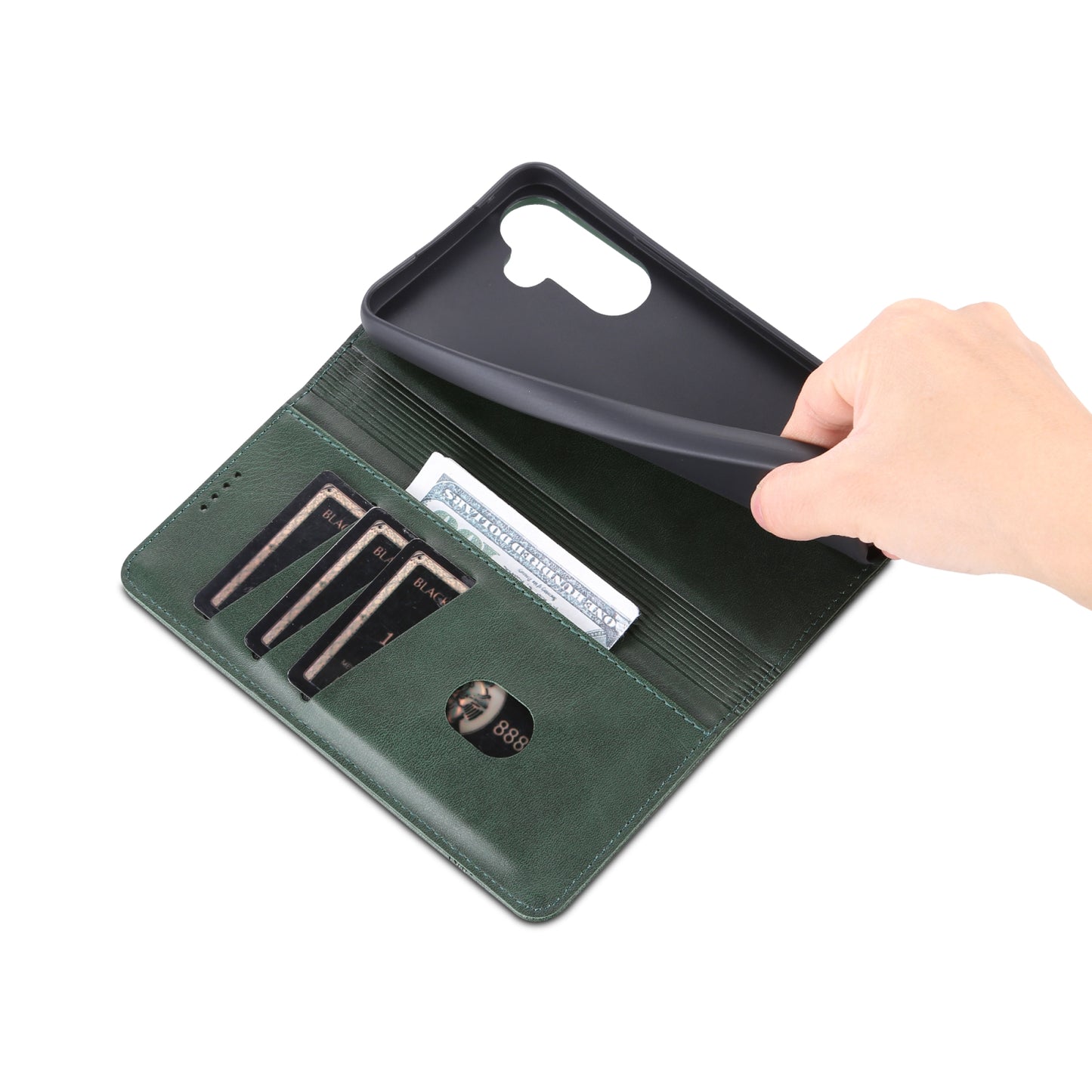 For Samsung Galaxy A54 5G Leather Wallet Case with Card Holder & Magnetic Closure